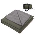Ultrasonic Quilted Outdoor Camping Blanket, Waterproof Windproof Fleece Blanket with Carry Bag
