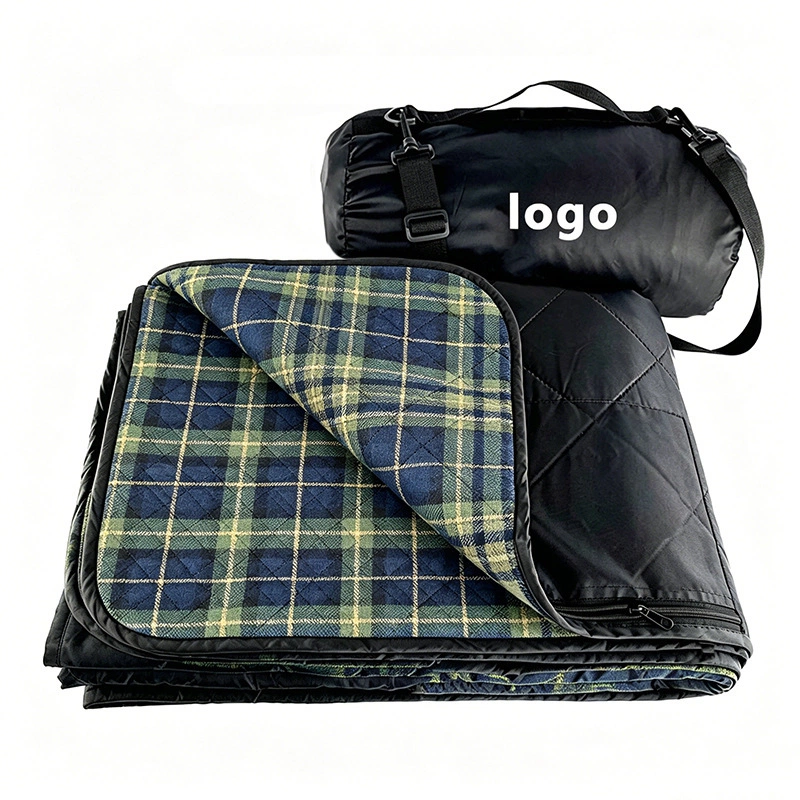 Multi-use Outdoor Stadium Blanket, Windproof Waterproof Foldable Picnic Mat for Camping, Car, Travel