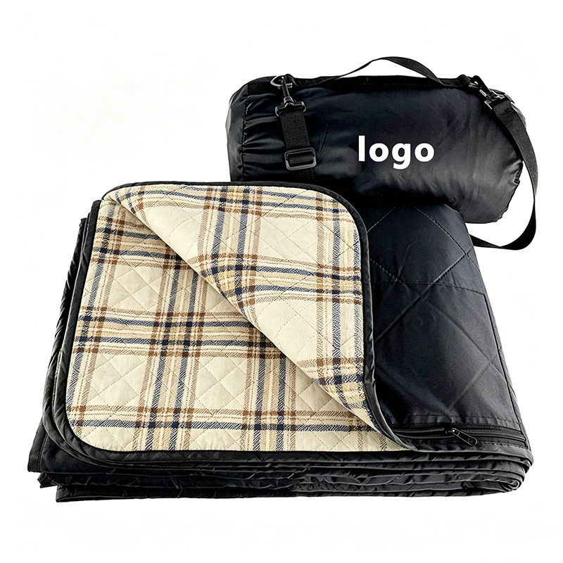 Multi-use Outdoor Stadium Blanket, Windproof Waterproof Foldable Picnic Mat for Camping, Car, Travel