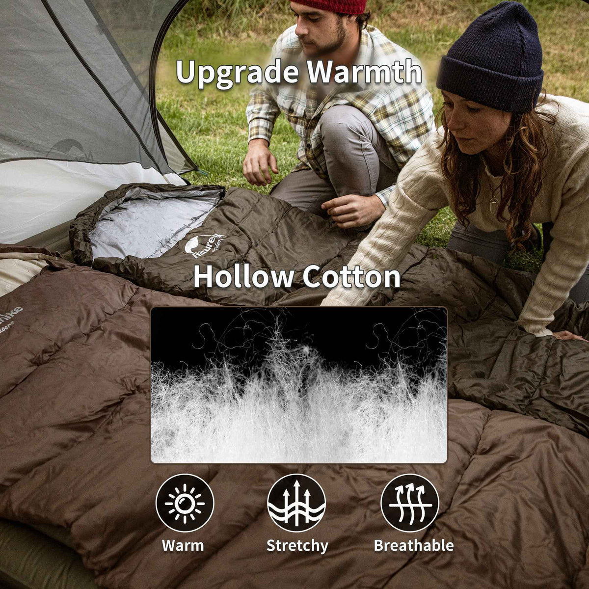 Solora™ U350S Hooded Synthetic Sleeping Bag 26.6°F / -3°C