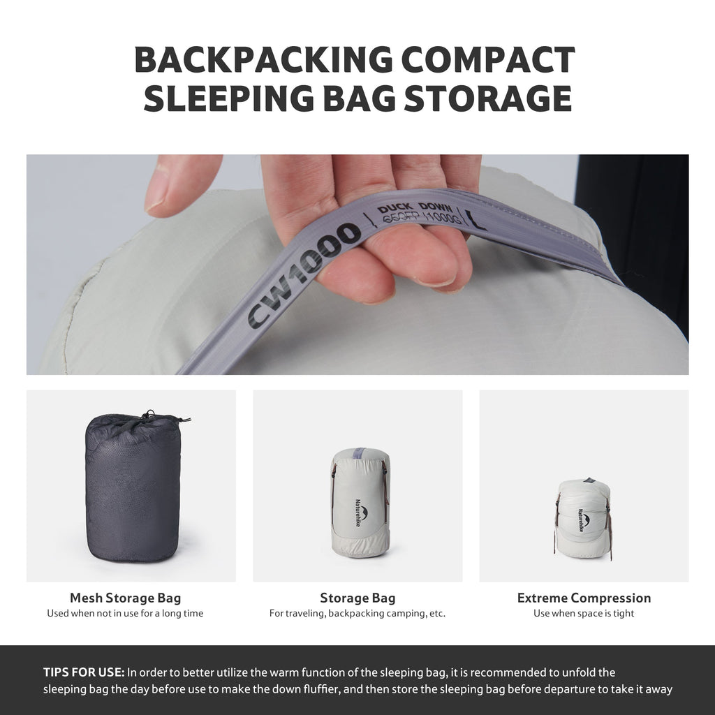 CW™1000 Down Ultralight Sleeping Bag 12°F / -11.1°C