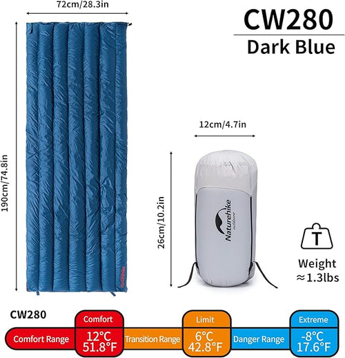 CW™280 Down Ultralight Sleeping Bag 51.9°F / 12°C