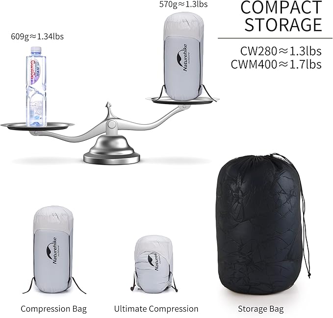 CW™280 Down Ultralight Sleeping Bag 51.9°F / 12°C