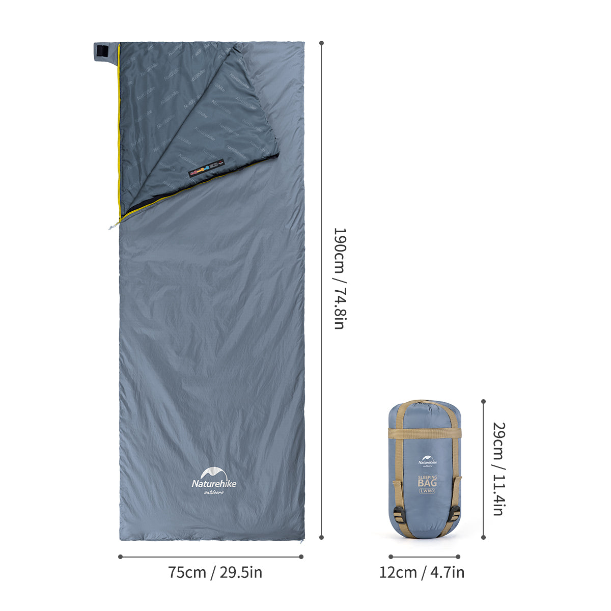LW180™ Synthetic Sleeping Bag 59°F / 15°C