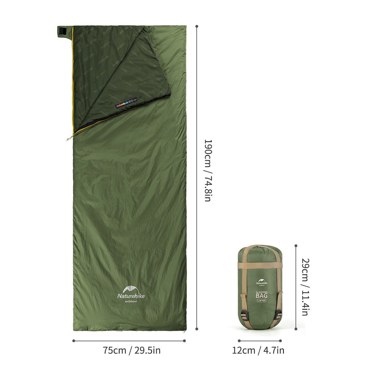 LW180™ Synthetic Sleeping Bag 59°F / 15°C
