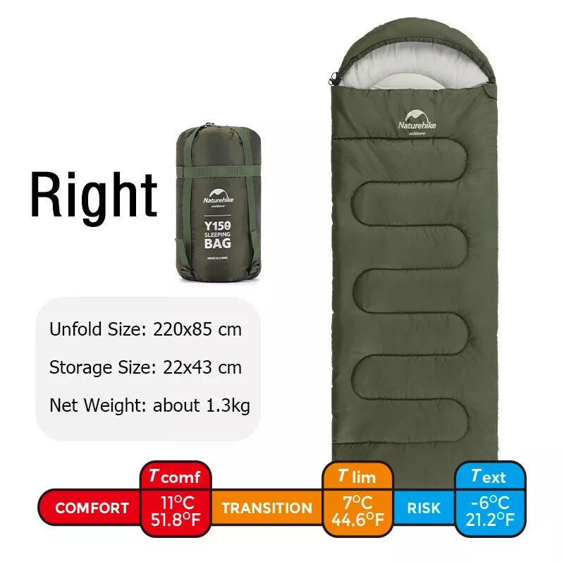 Y150L™ Hooded Synthetic Sleeping Bag 52°F / 11°C