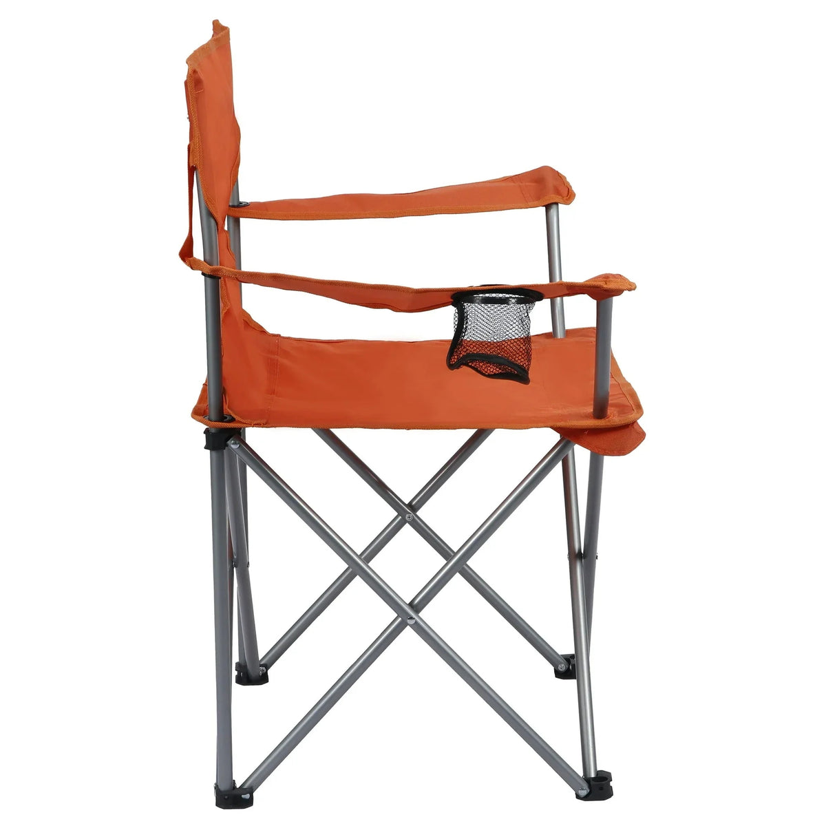 Ozark Trail Folding Camp Chair with Cup Holder â€“ Lightweight, Portable Outdoor Chair for Camping, Tailgating & Sports â€“ Orange Crush